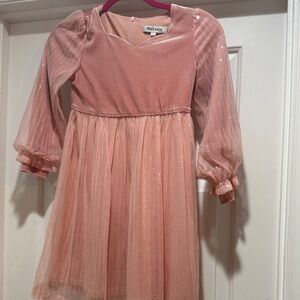 Grace Karin Elegant Pink Kids Dress